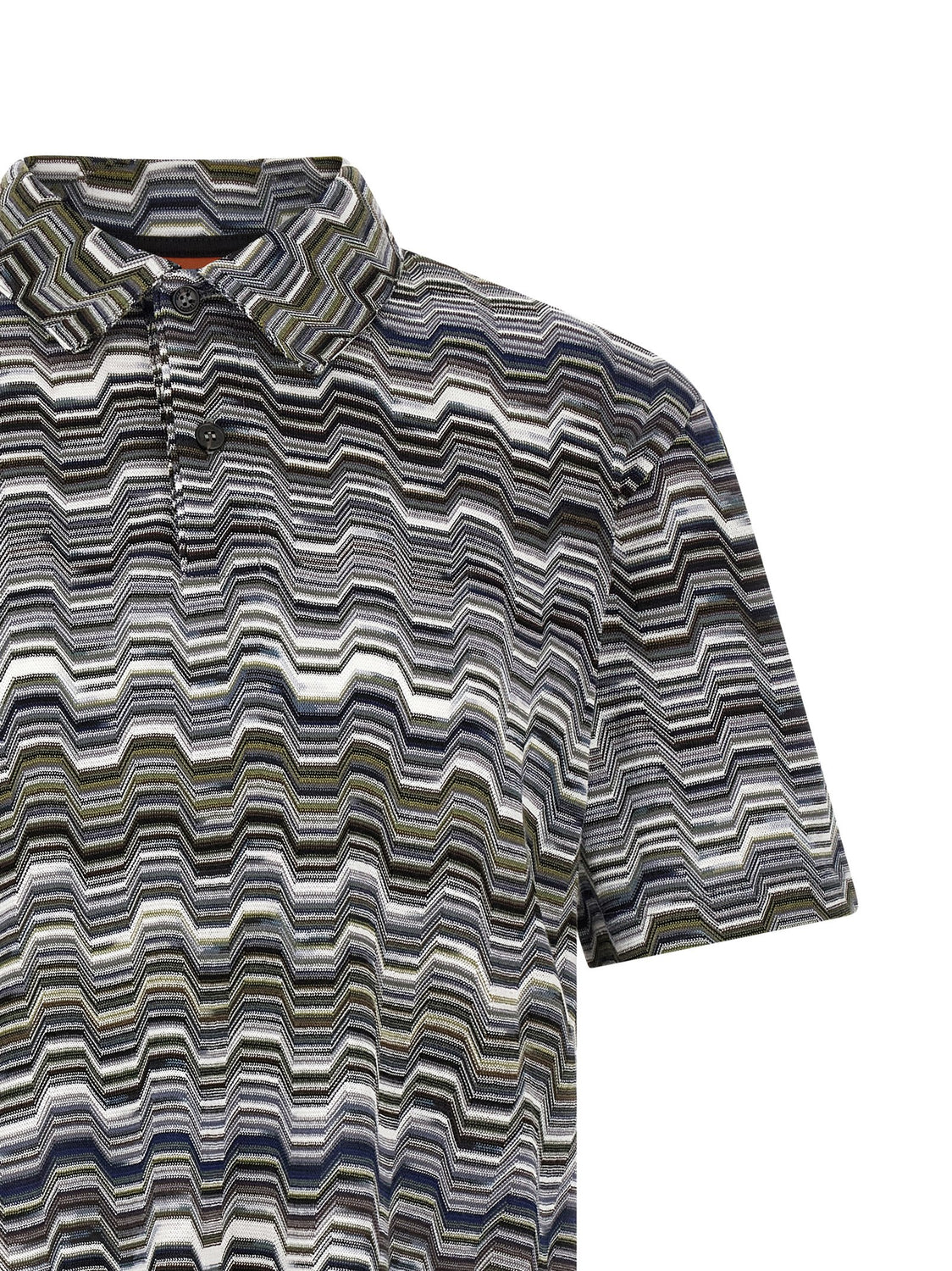 Bicolor Cotton Polo Shirt