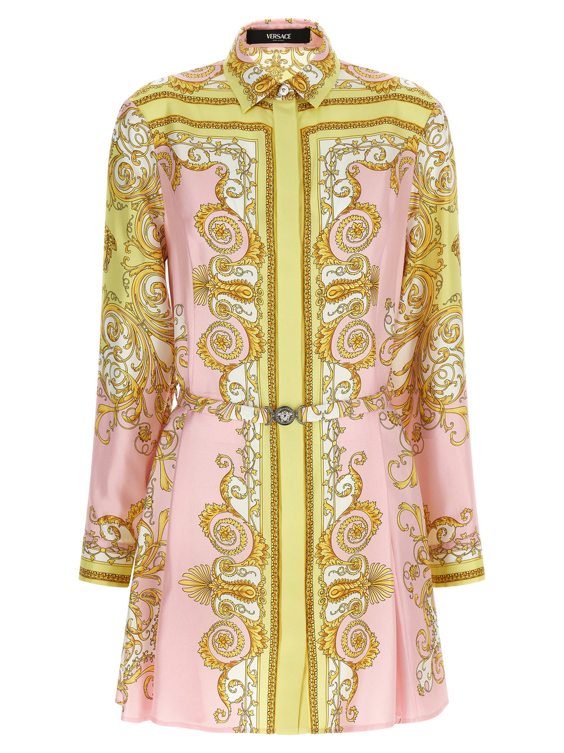 Multicolor Silk Short Dress