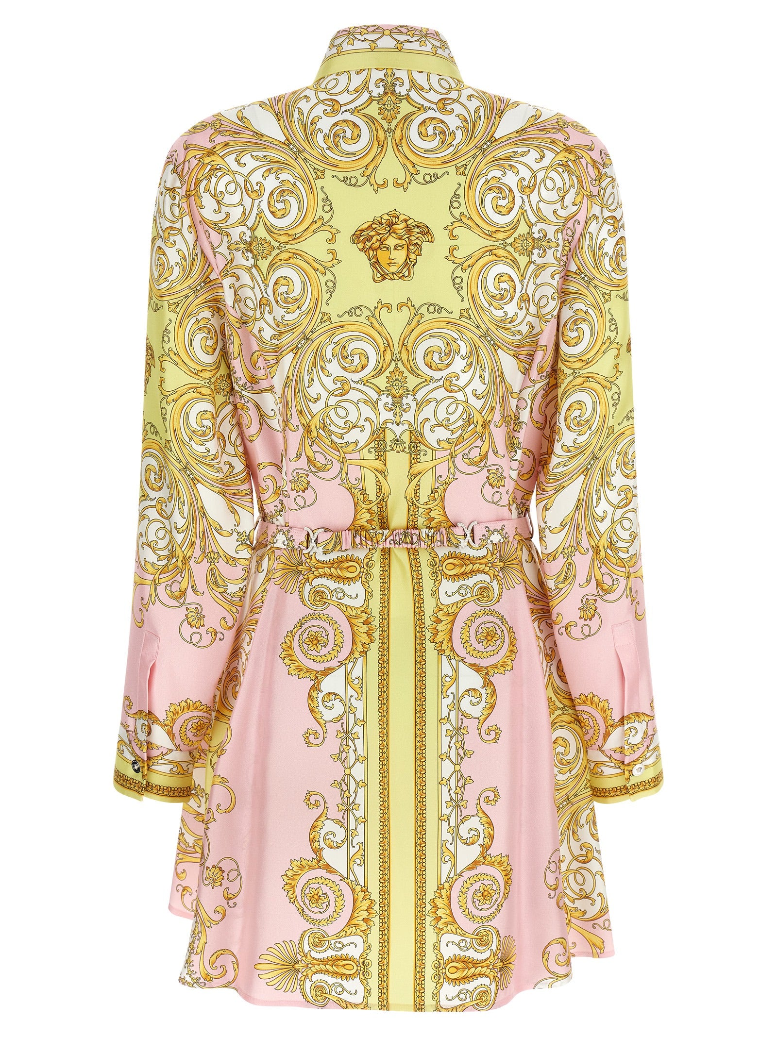 Multicolor Silk Short Dress