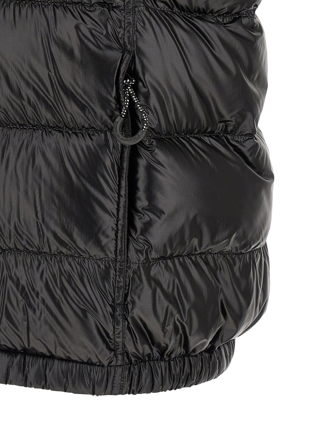 Black Polyester Shell Jacket