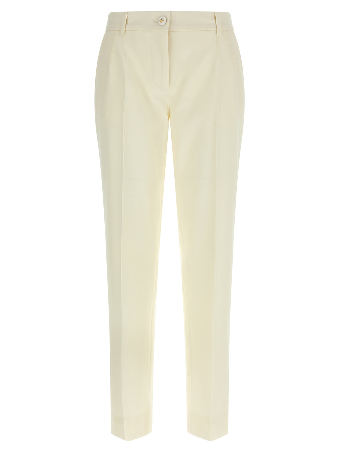 White Virgin Wool Dress Pants