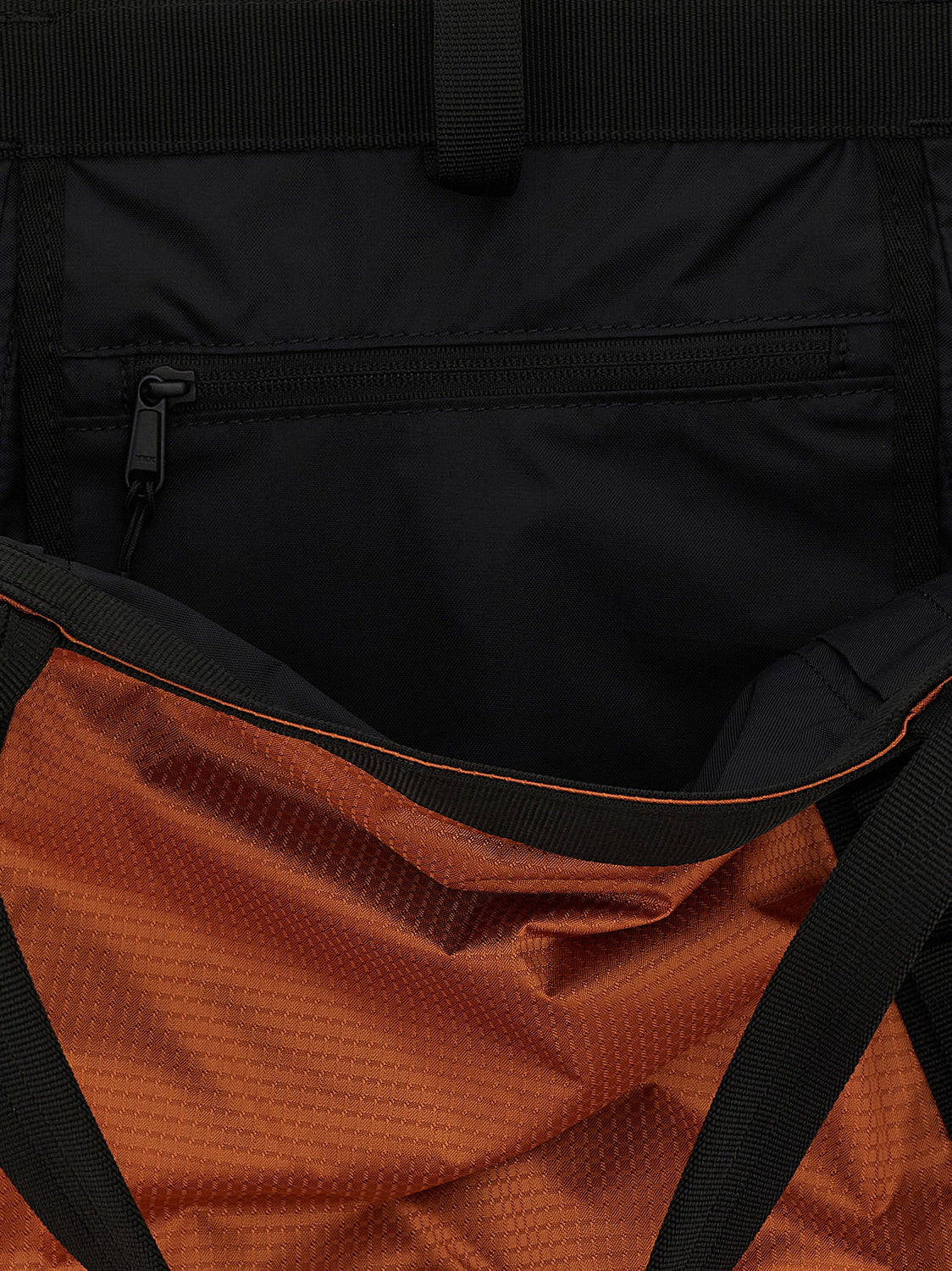 Orange Nylon Tote Bag