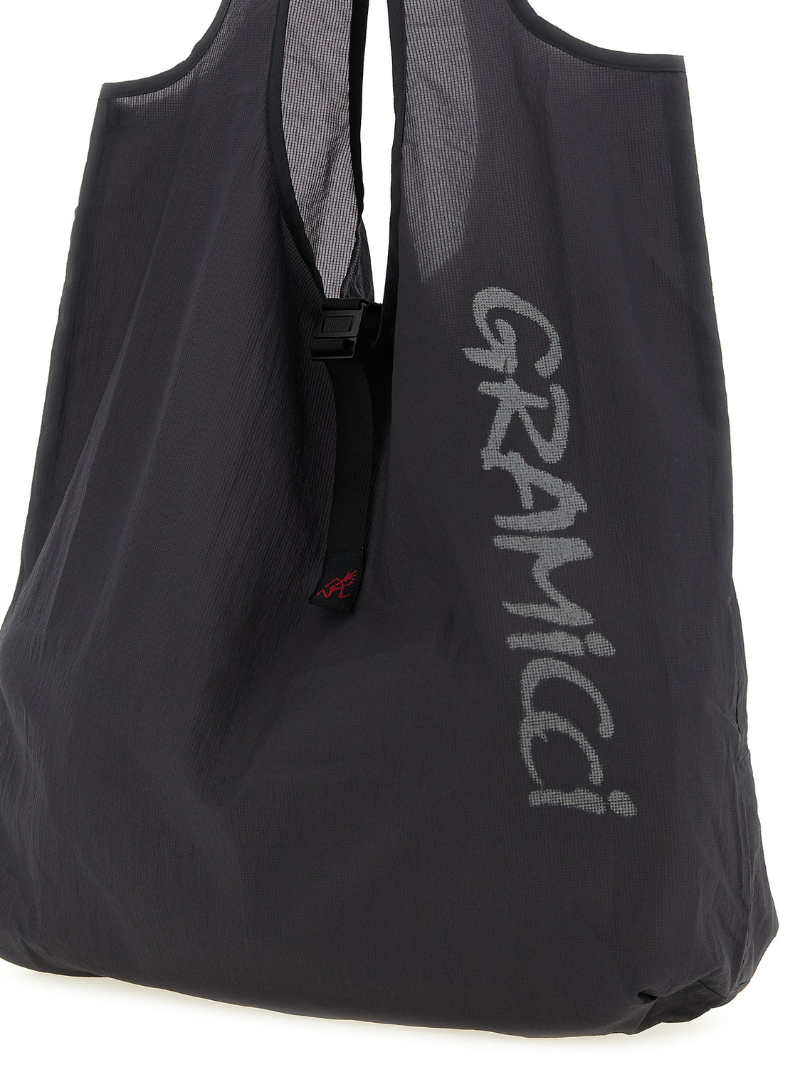 Gray Nylon Tote Bag