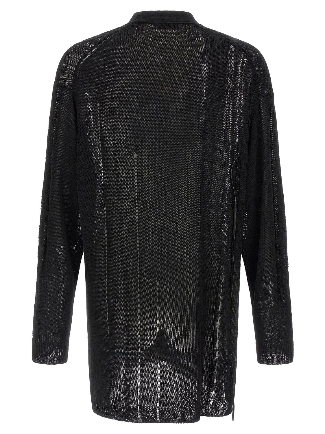 Black Linen Cardigan