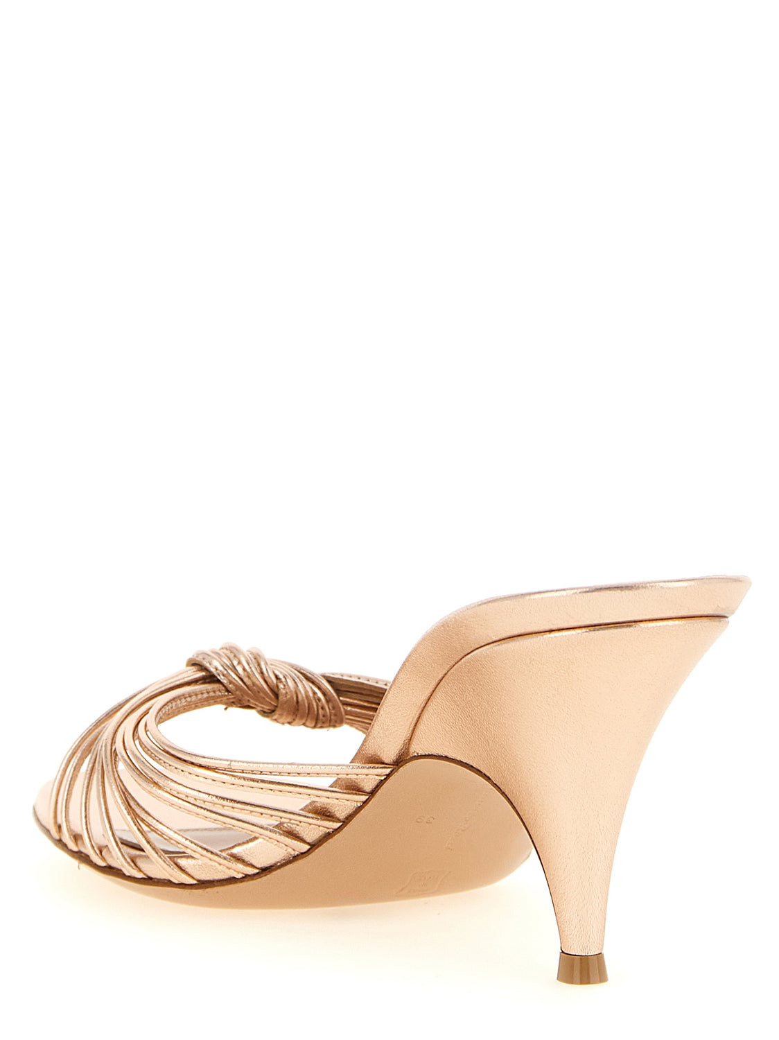 Multicolor Lamb Leather Stiletto Heel Sandals