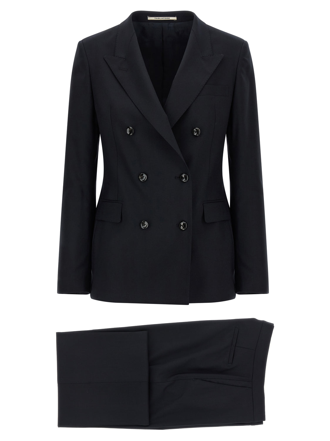 Blue Virgin Wool Two-Piece Suit