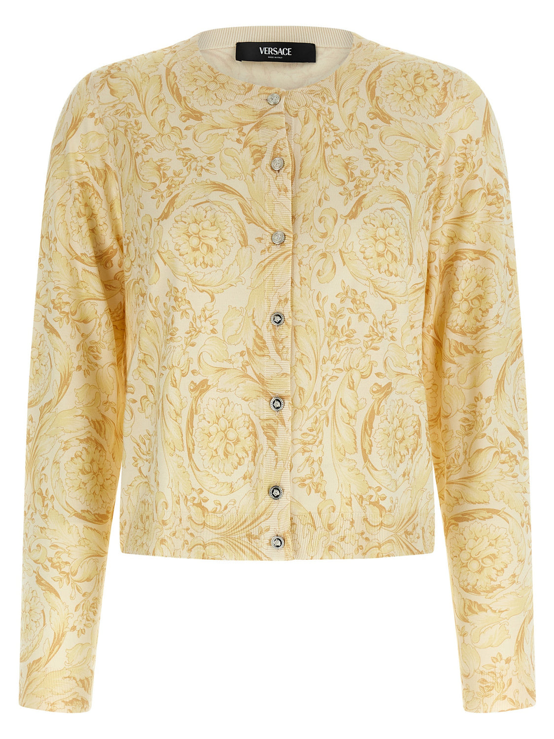 Bicolor Silk Cardigan