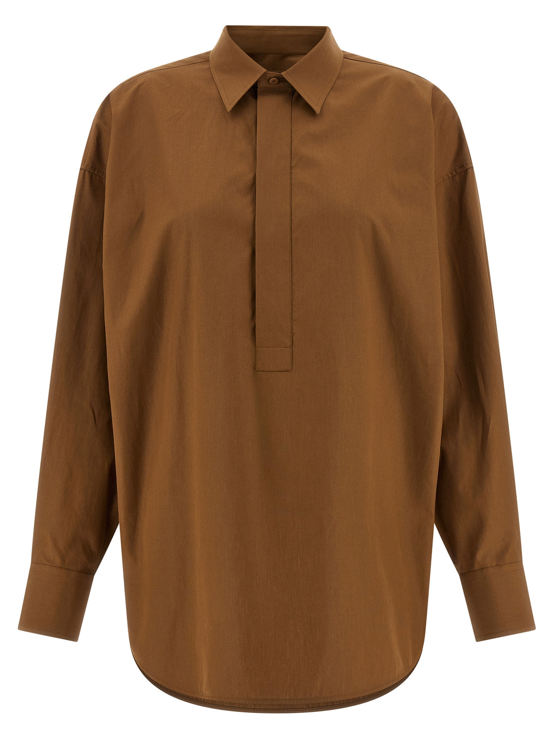 Brown Cotton Blouse