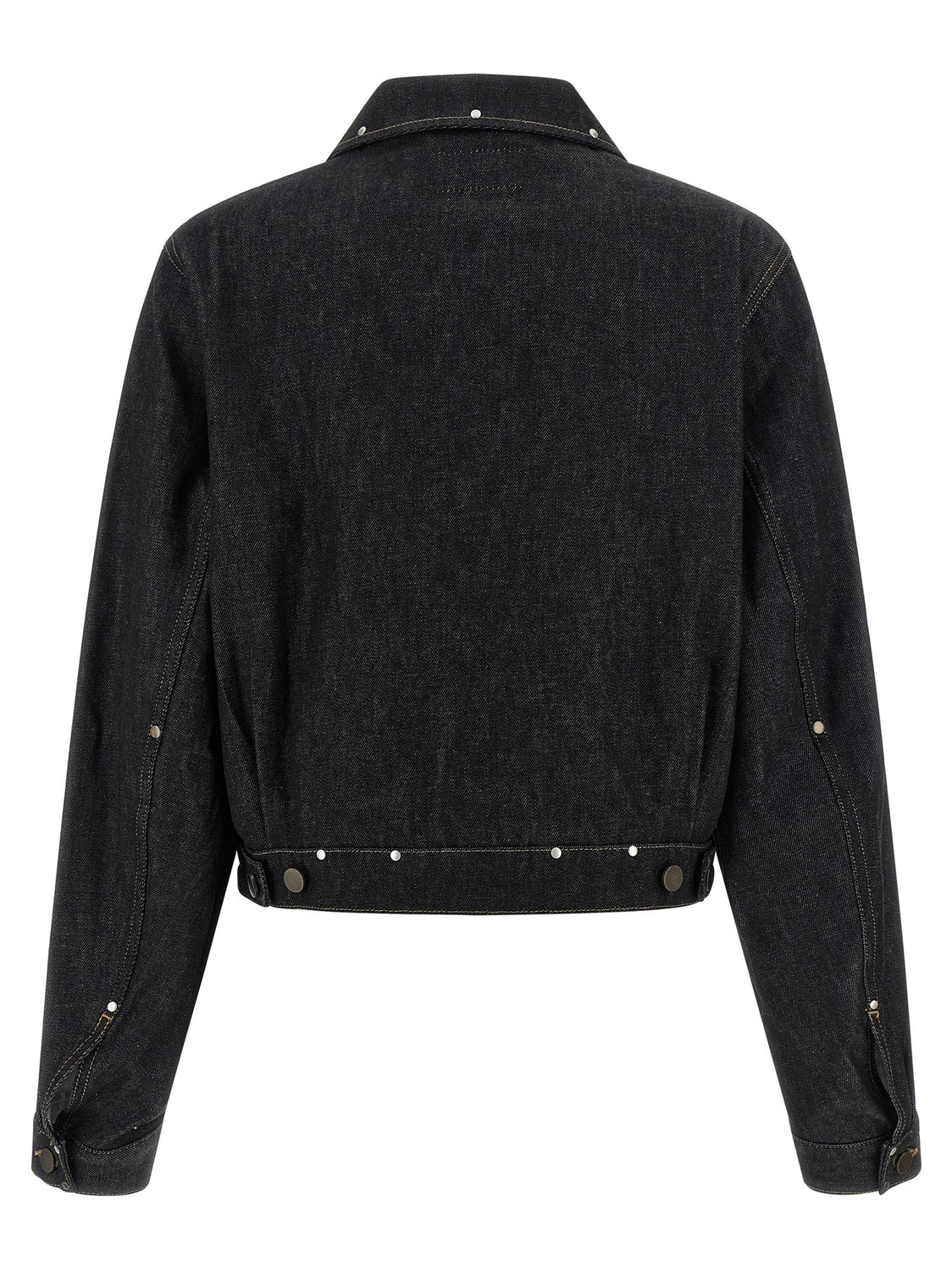 Black Cotton Denim Jacket