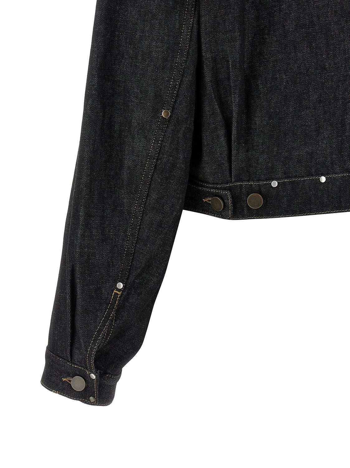 Black Cotton Denim Jacket