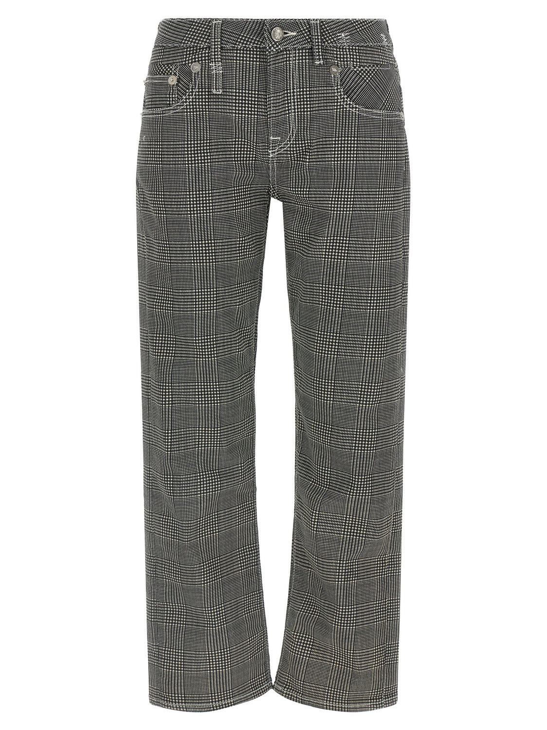 Bicolor Cotton Casual Pants