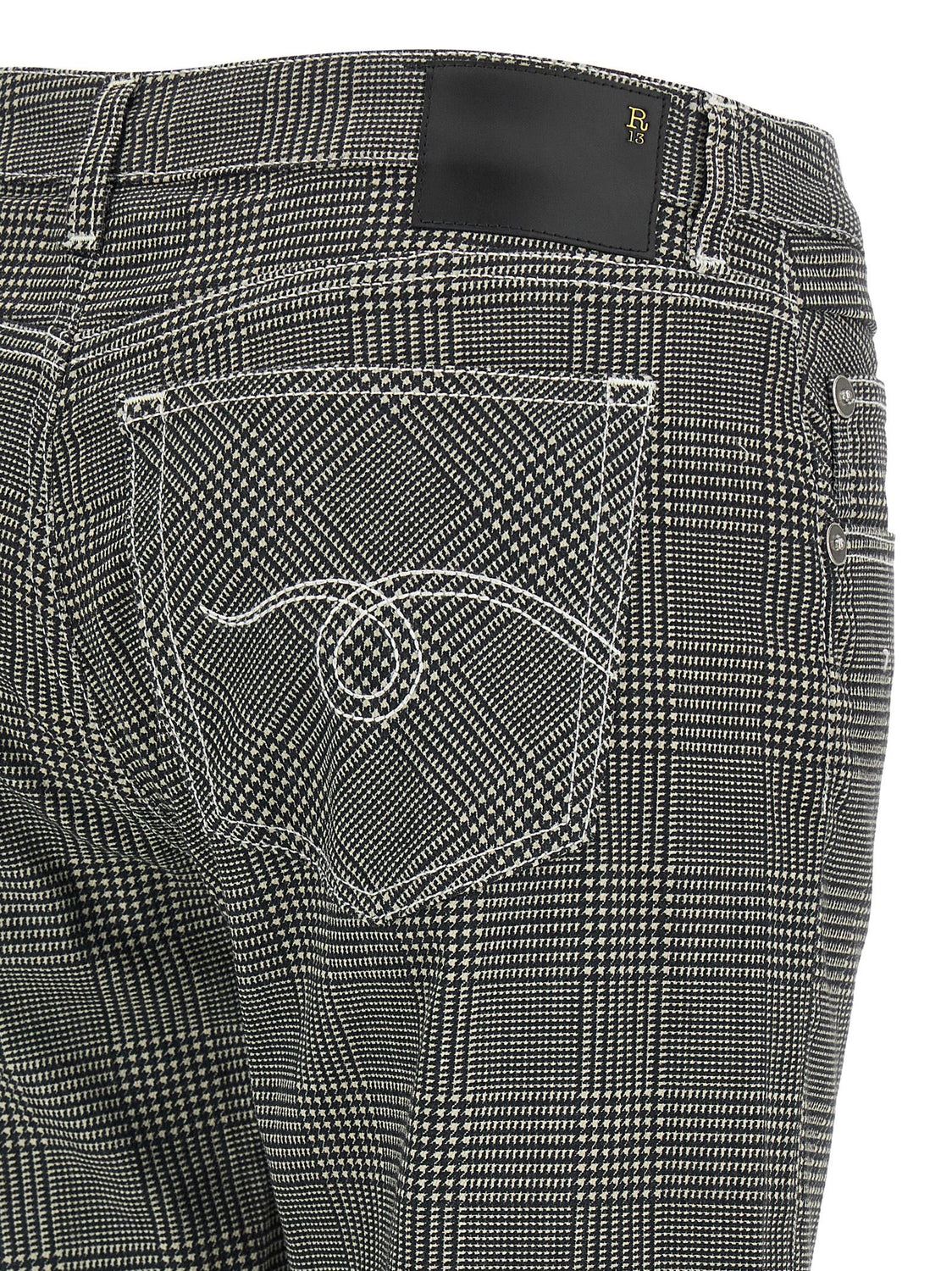 Bicolor Cotton Casual Pants