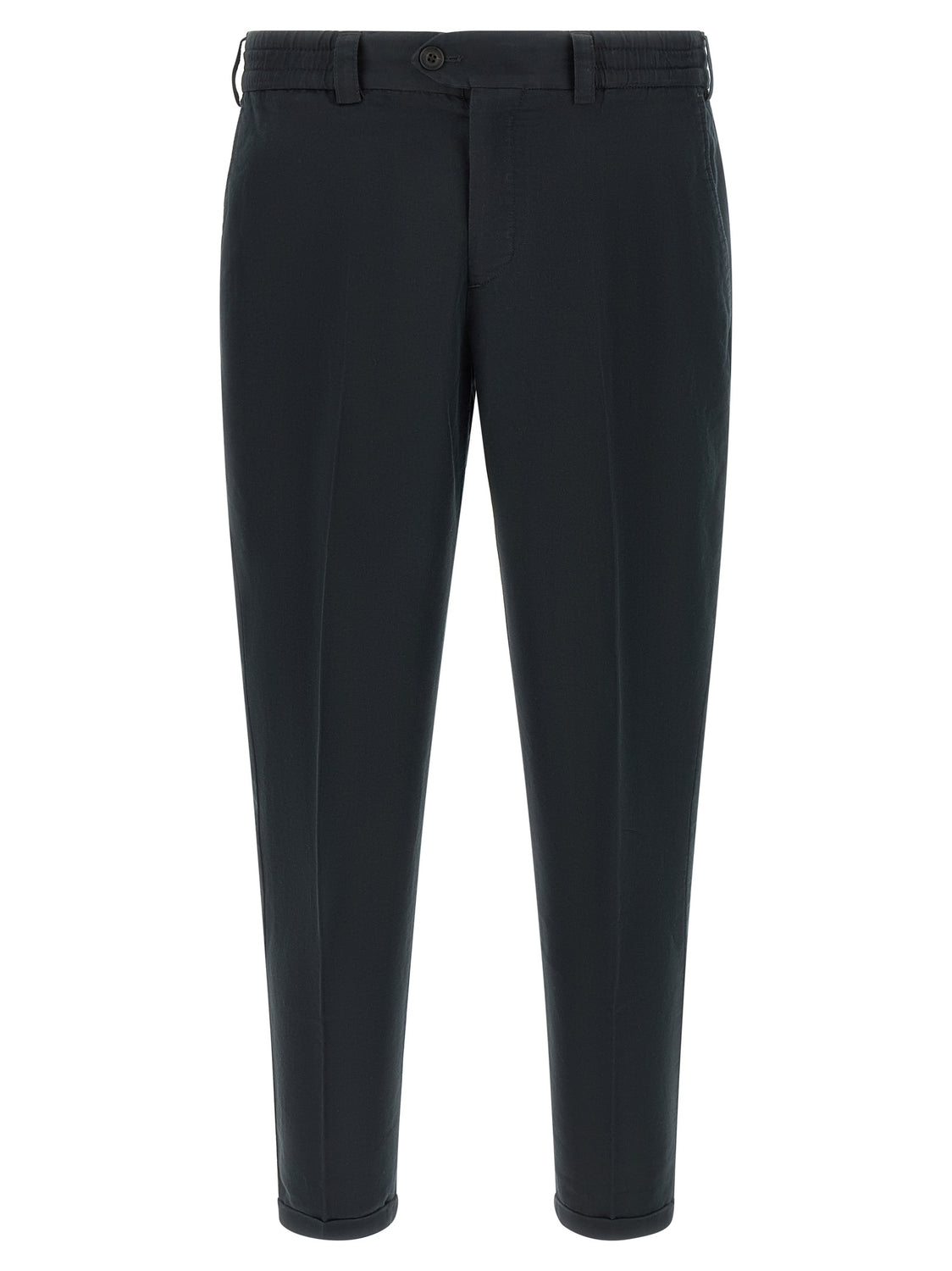 Black Linen Casual Pants
