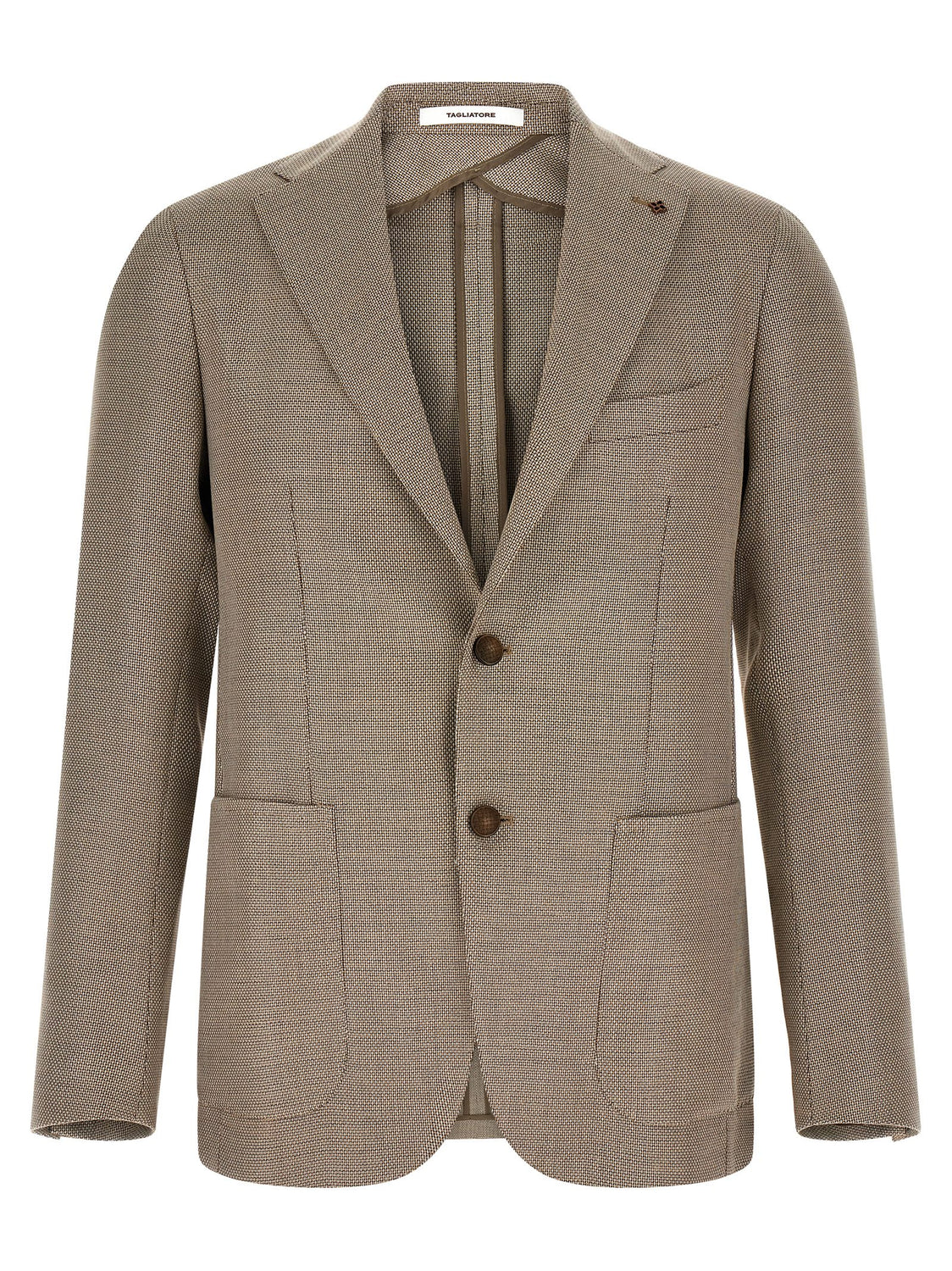 Brown Cotton Blazer