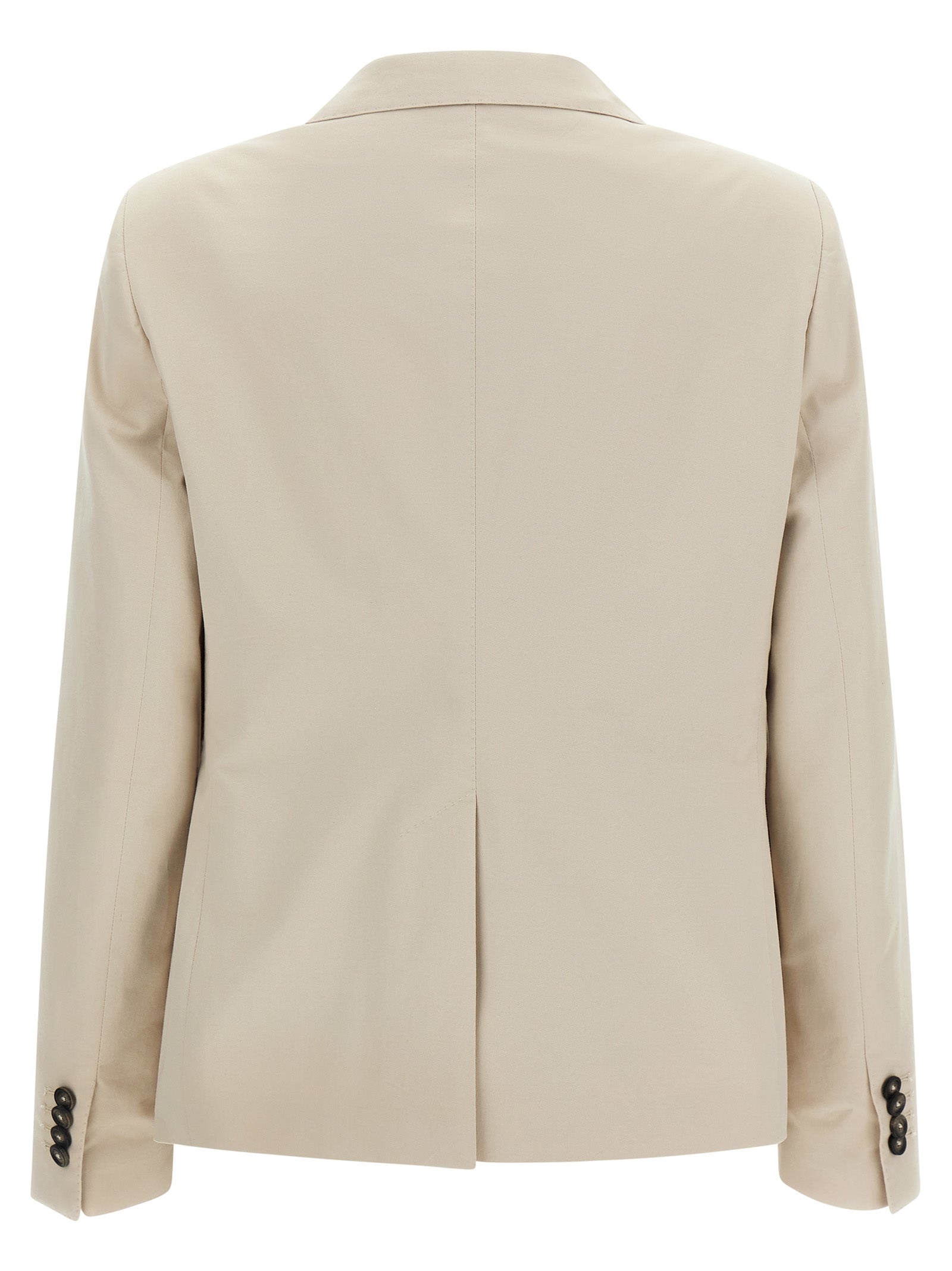 Beige Cotton Blazer