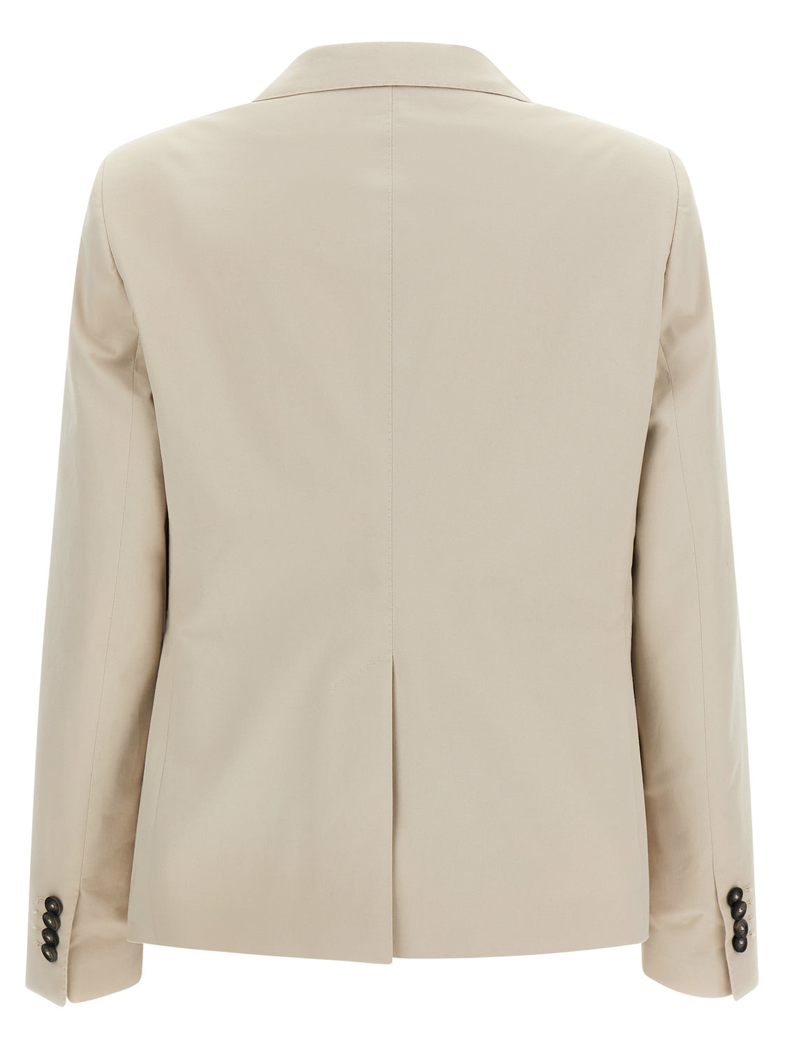 Beige Cotton Blazer