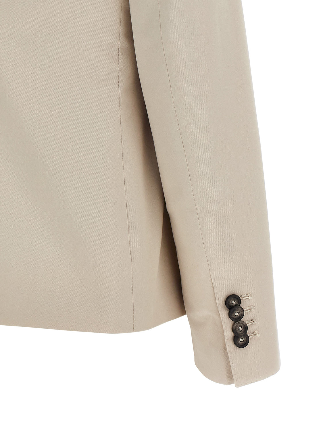 Beige Cotton Blazer