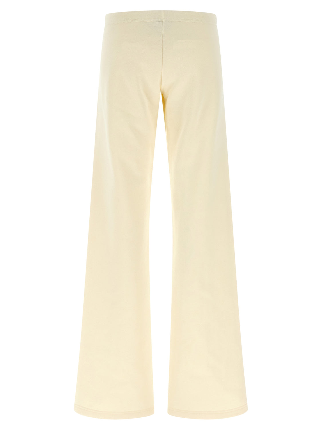 White Cotton Flared Pants