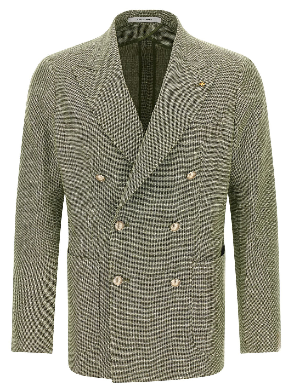 Bicolor Linen Blazer