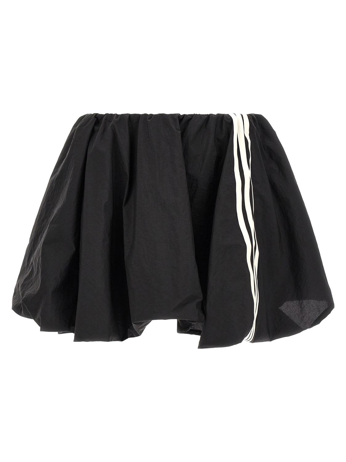 Black Polyamide Long Skirt