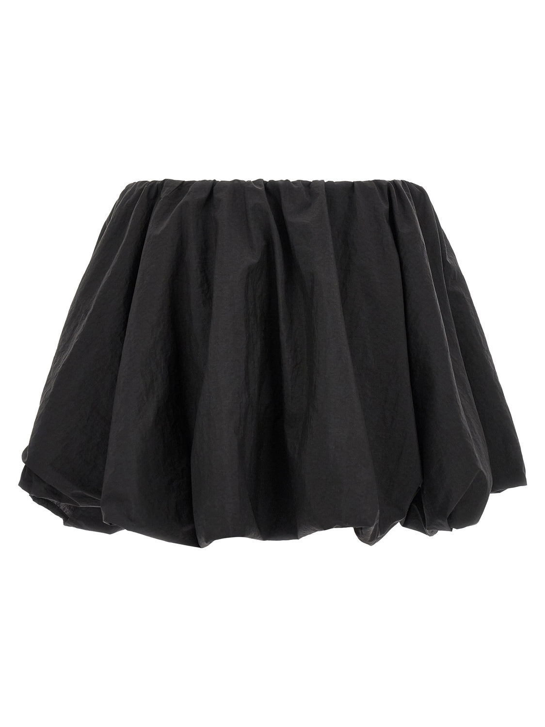 Black Polyamide Long Skirt