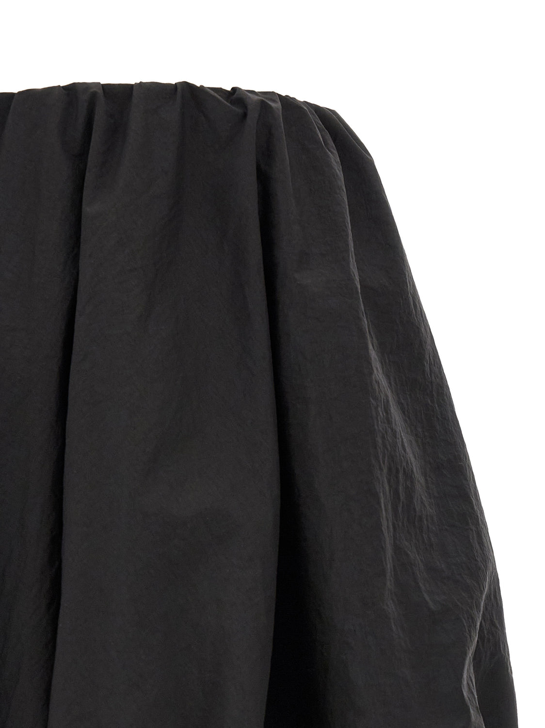 Black Polyamide Long Skirt