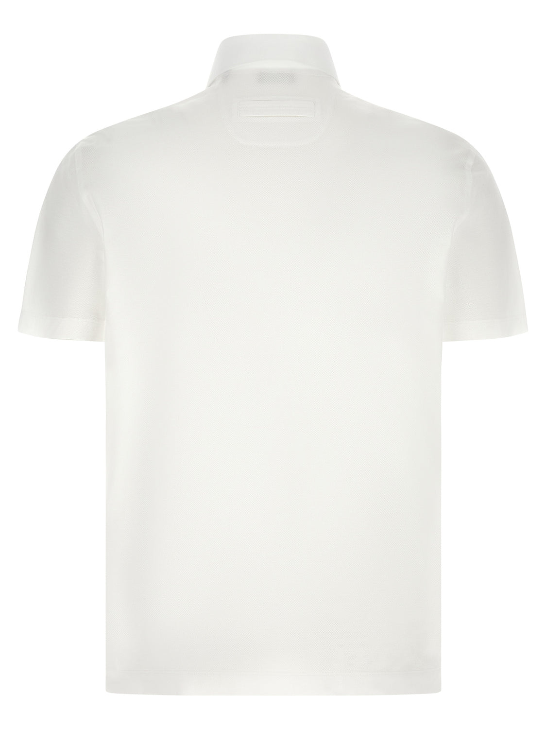 White Cotton Polo Shirt