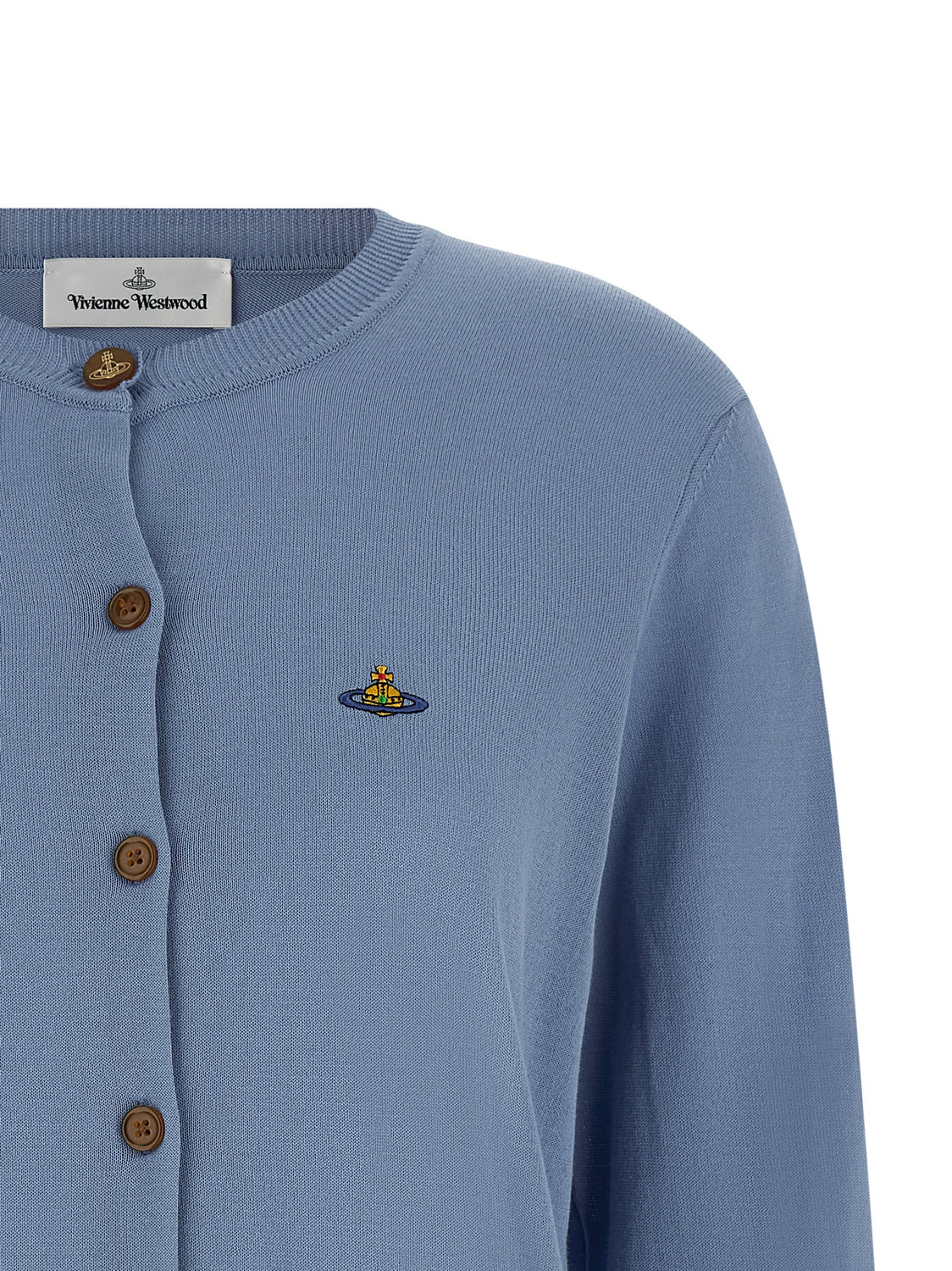Blue Cotton Cardigan