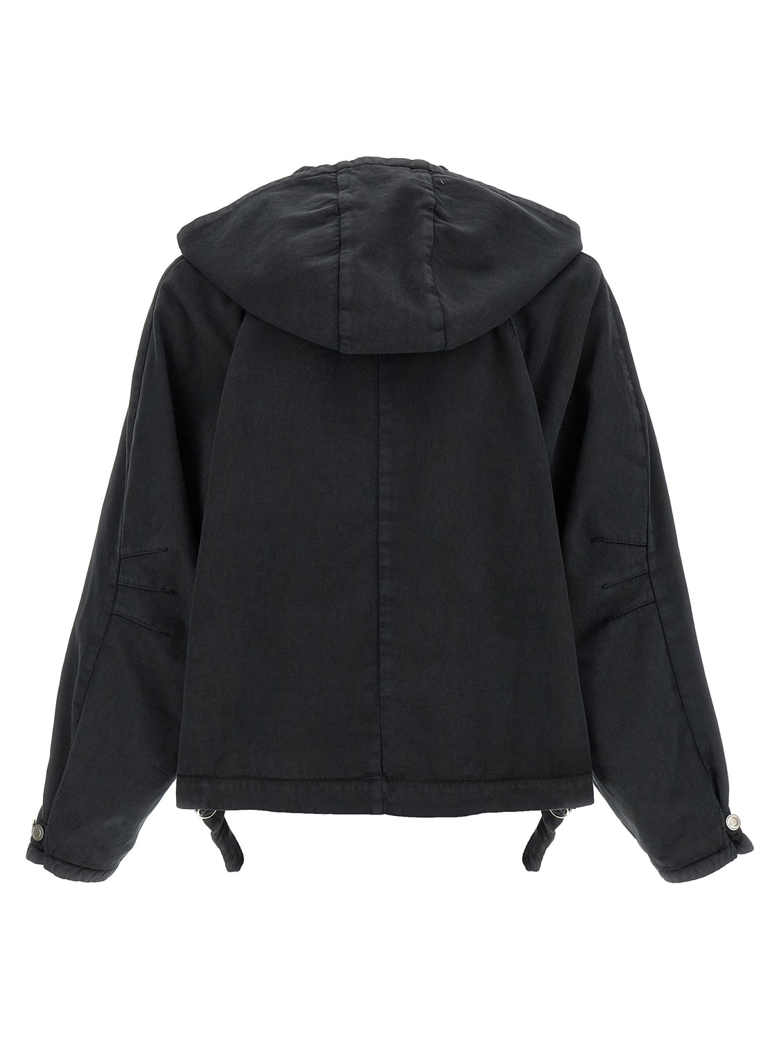 Black Cotton Shell Jacket