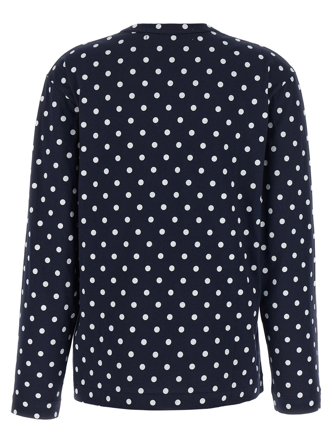 Blue Cotton Long Sleeve T-Shirt
