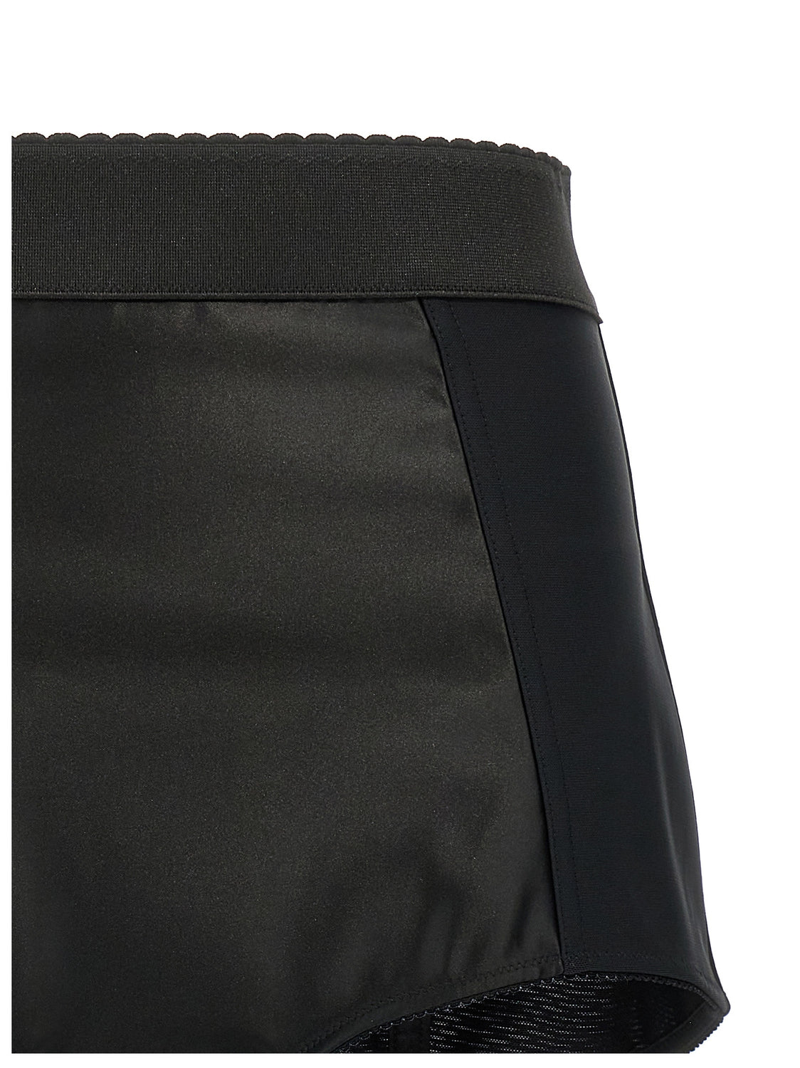 Black Polyamide Bermuda Shorts