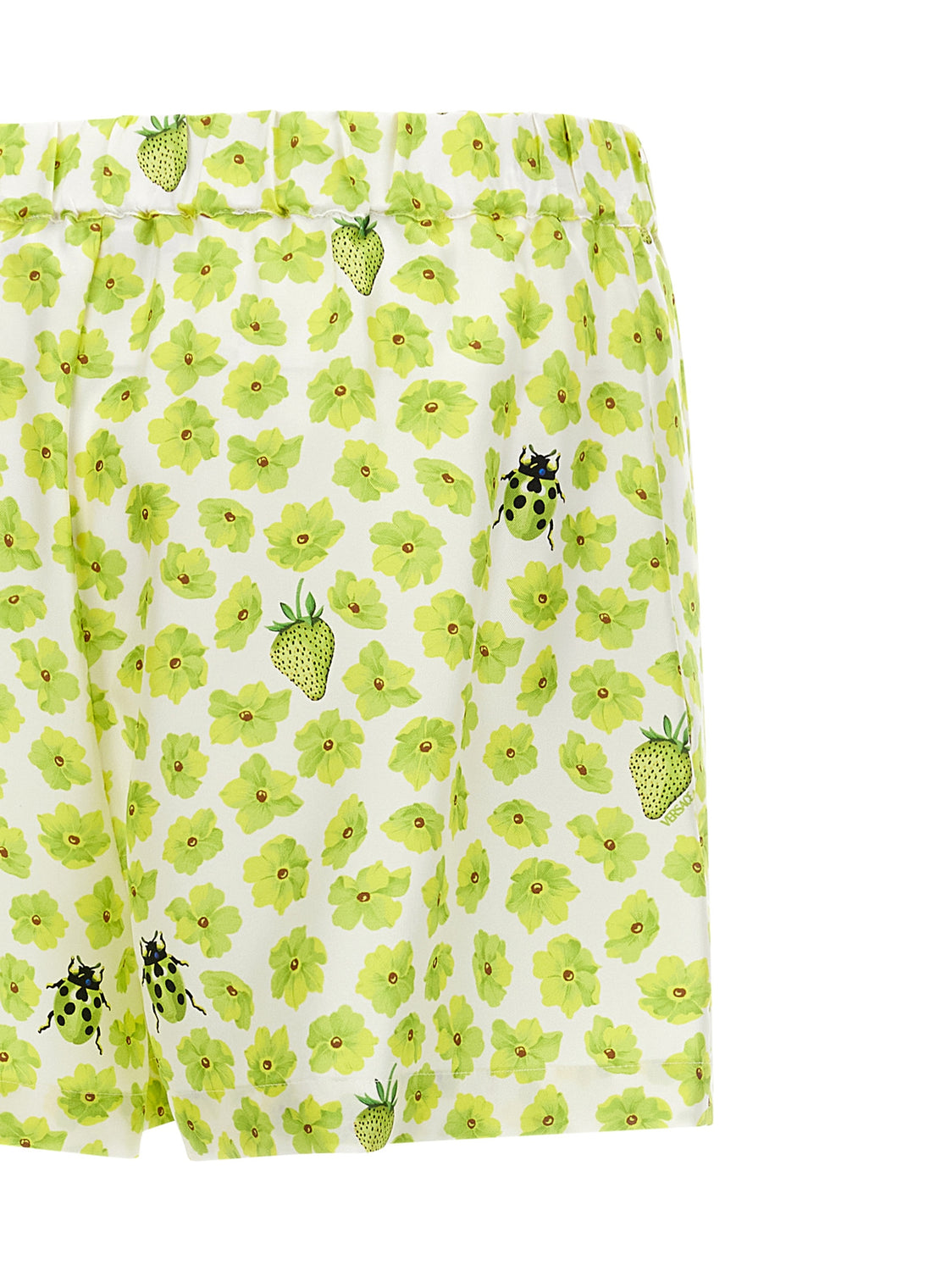 Multicolor Silk Bermuda Shorts