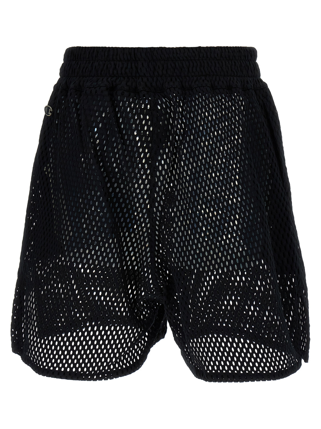 Black Cotton Bermuda Shorts