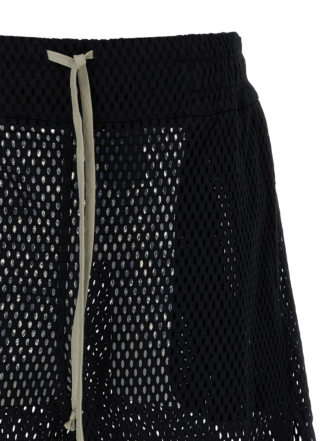 Black Cotton Bermuda Shorts