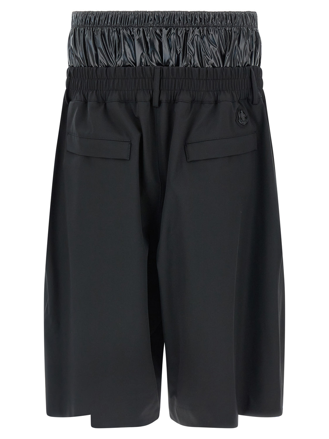 Black Polyamide Bermuda Shorts