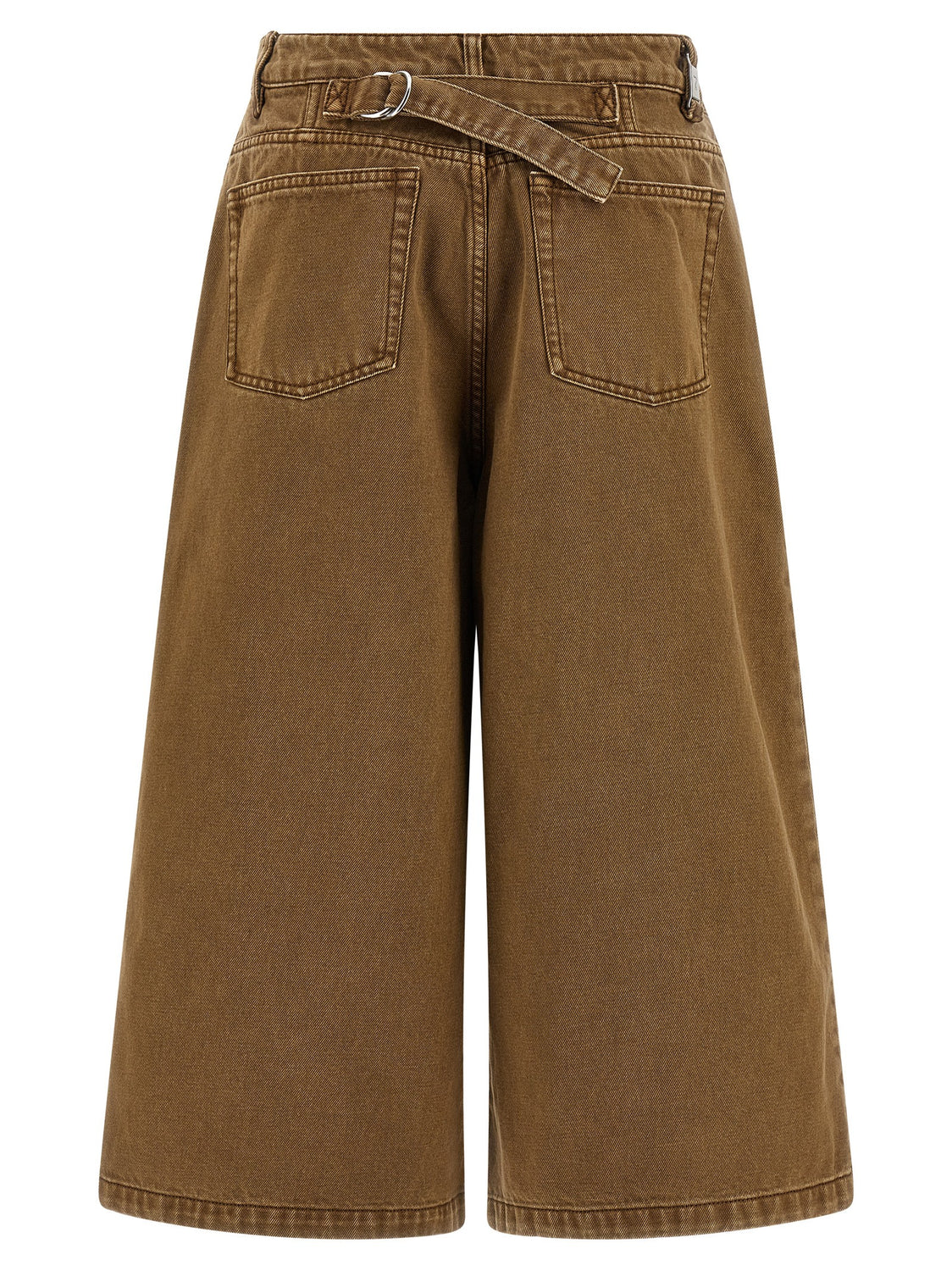Brown Cotton Bermuda Shorts