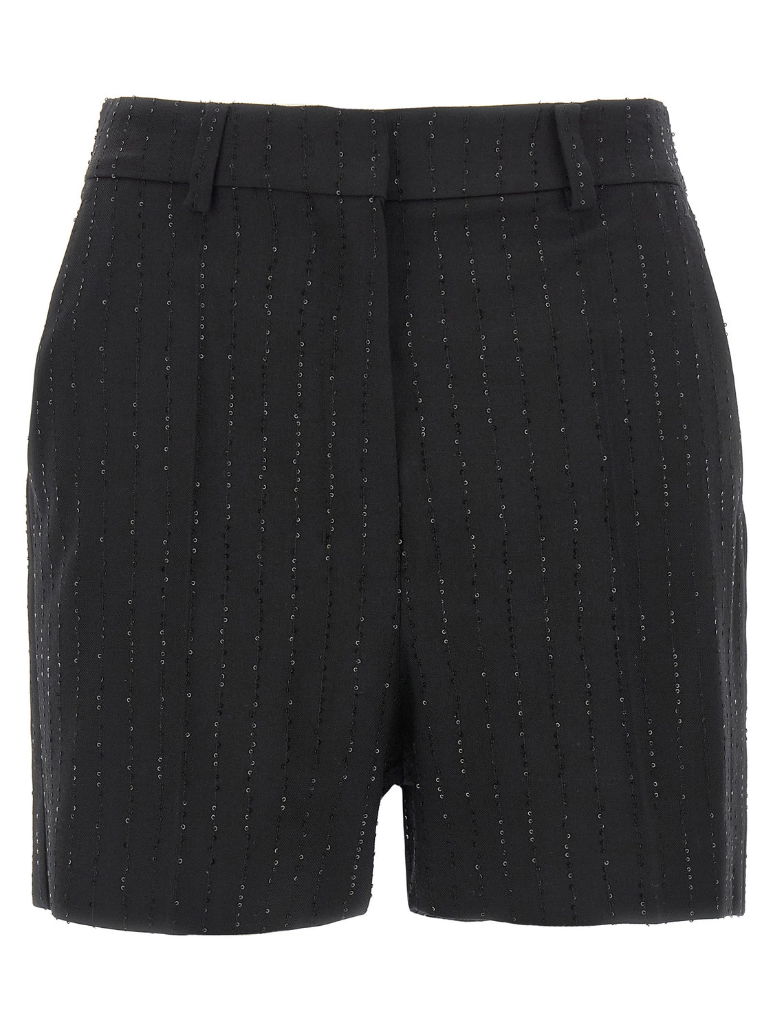 Black Virgin Wool Bermuda Shorts