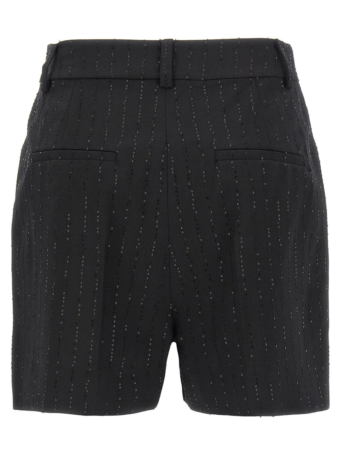 Black Virgin Wool Bermuda Shorts