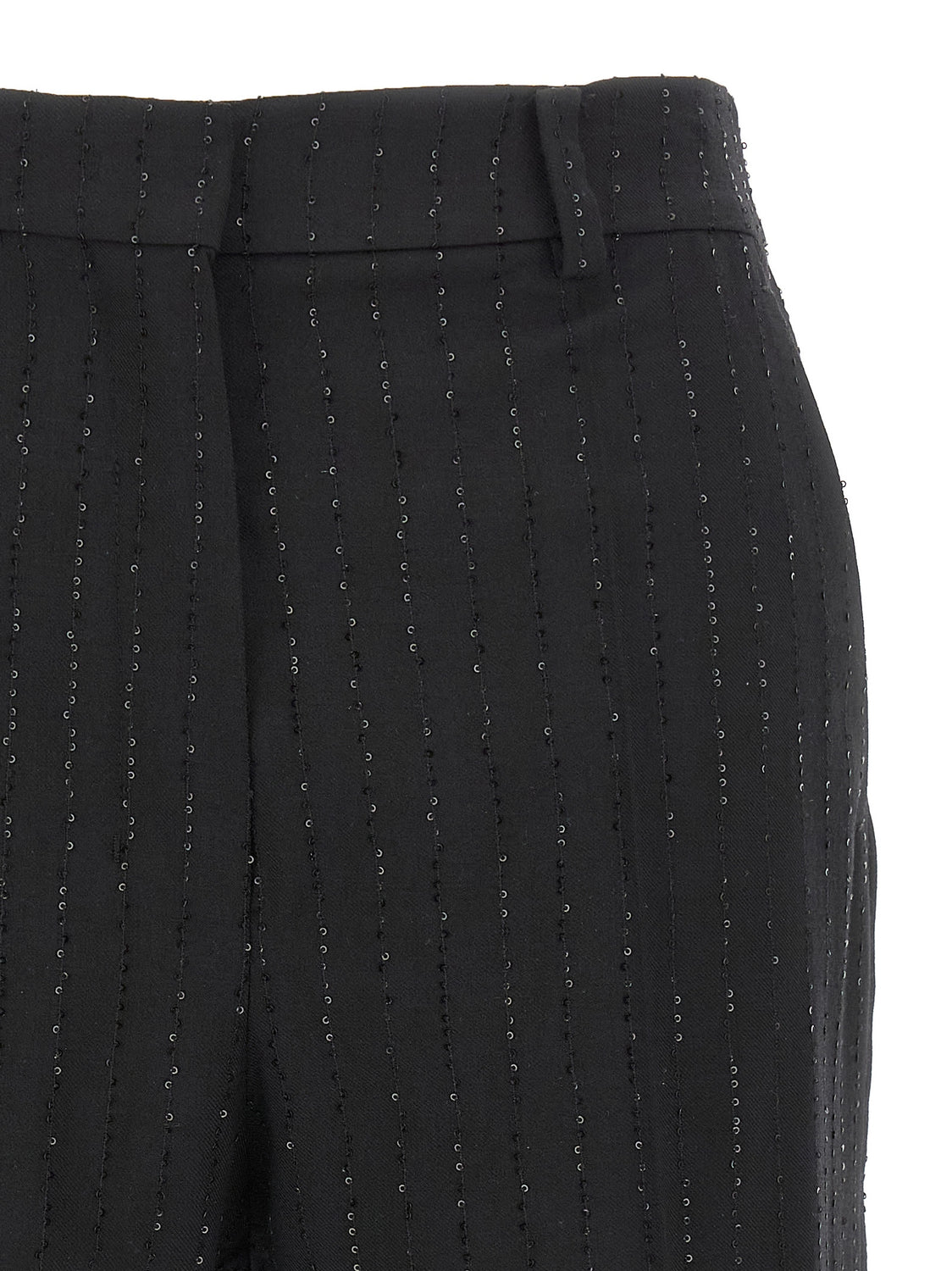 Black Virgin Wool Bermuda Shorts