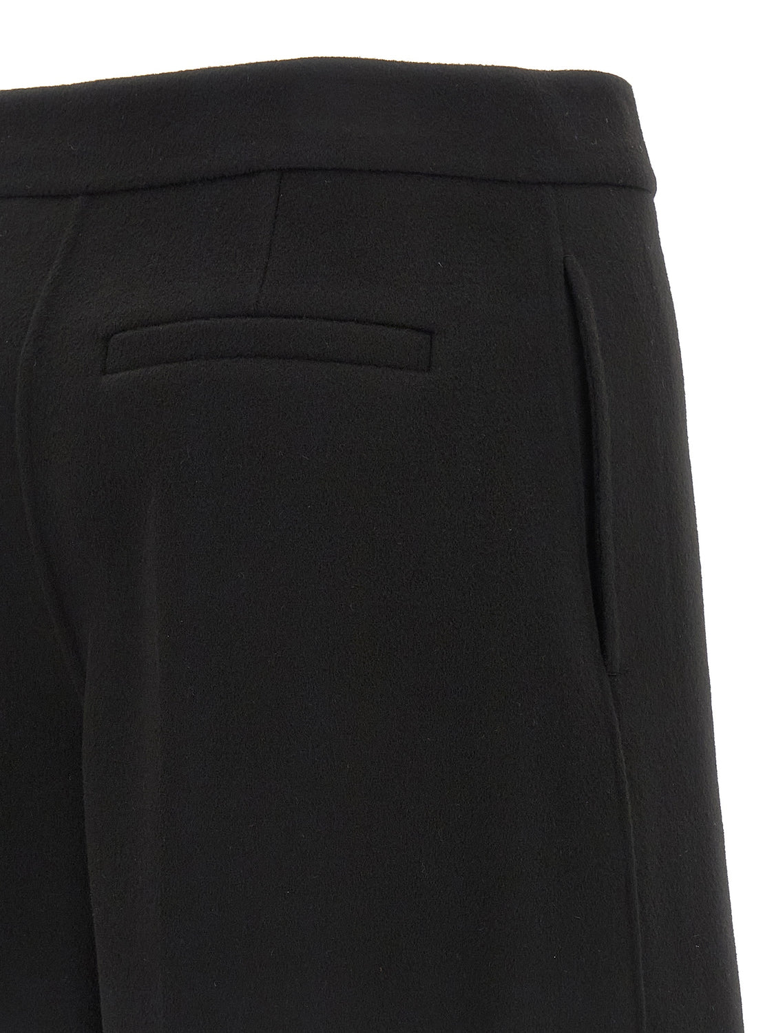 Black Virgin Wool Bermuda Shorts
