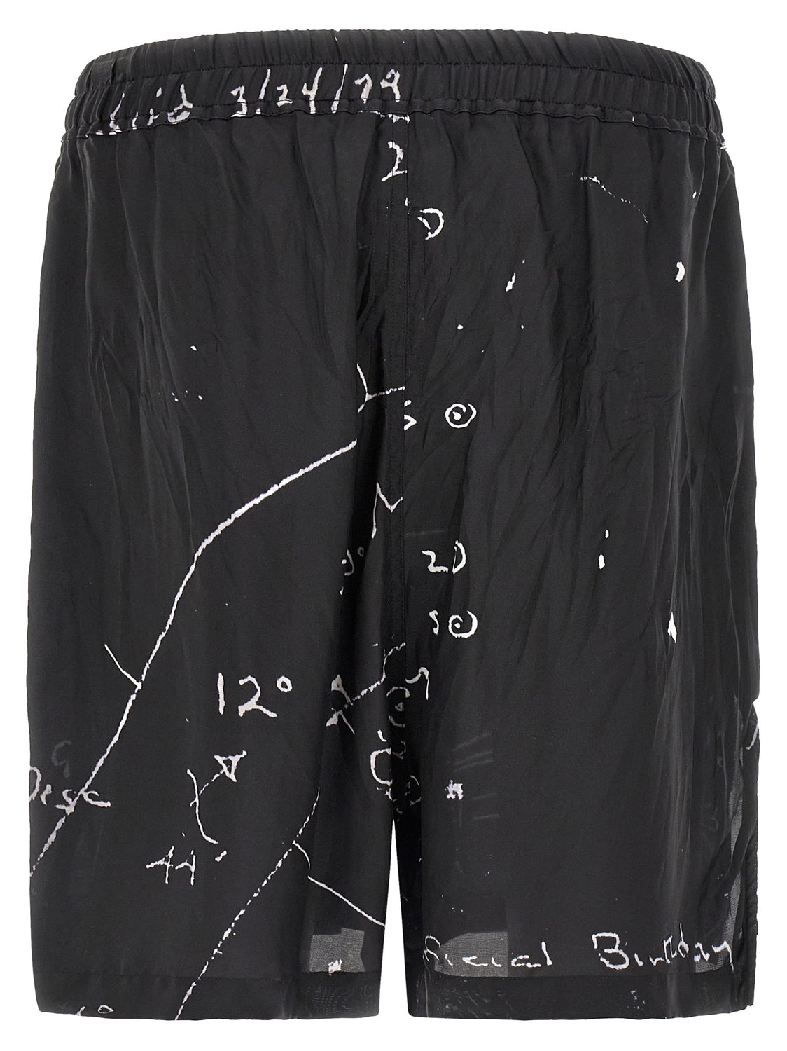 Bicolor Viscose Bermuda Shorts