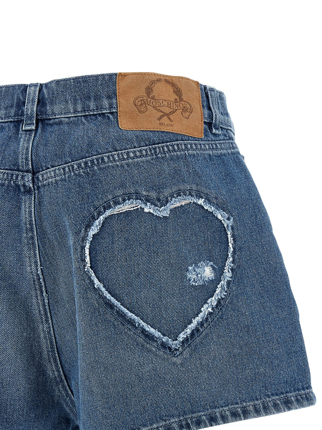 Blue Cotton Bermuda Shorts