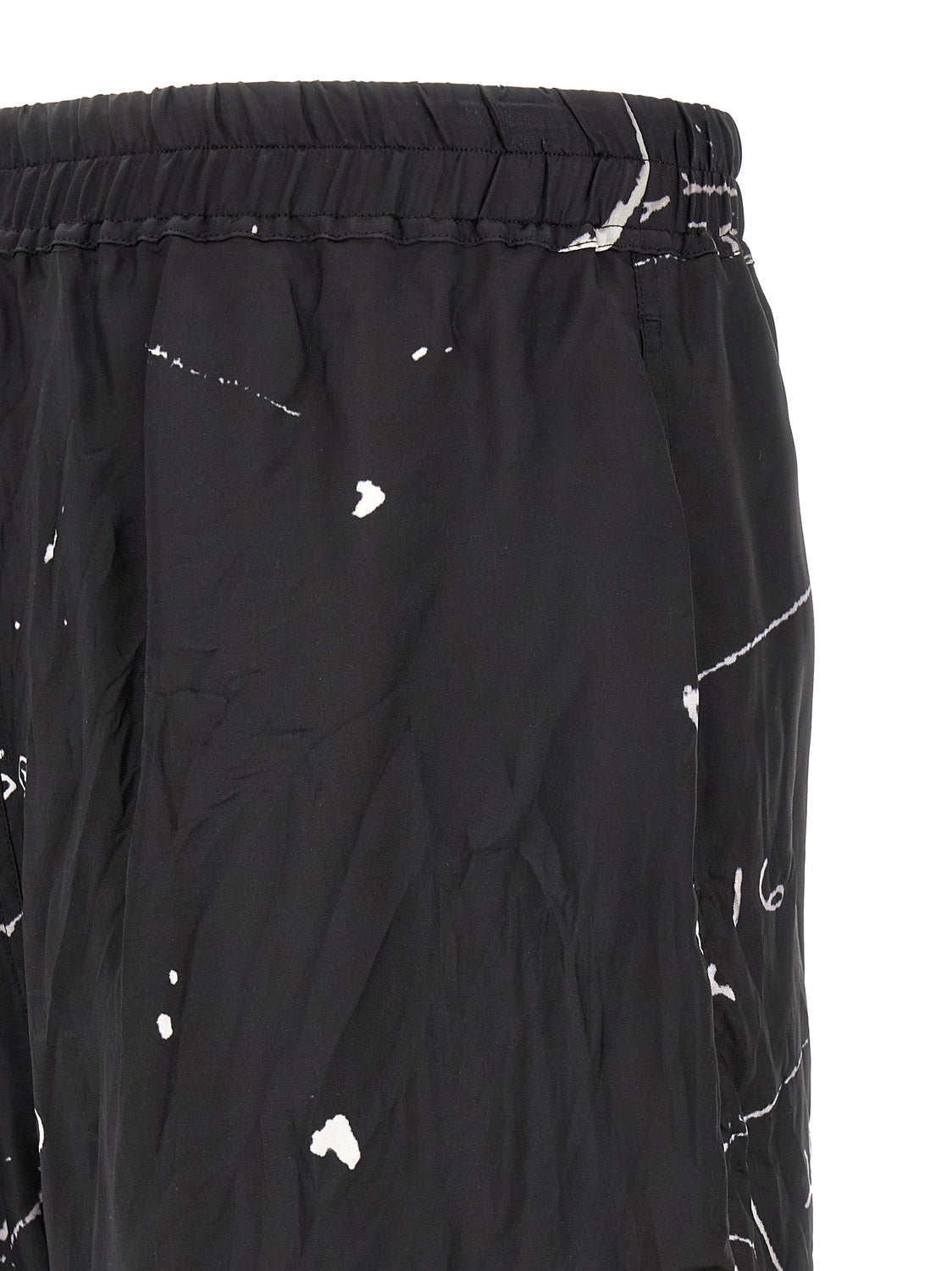 Bicolor Viscose Bermuda Shorts