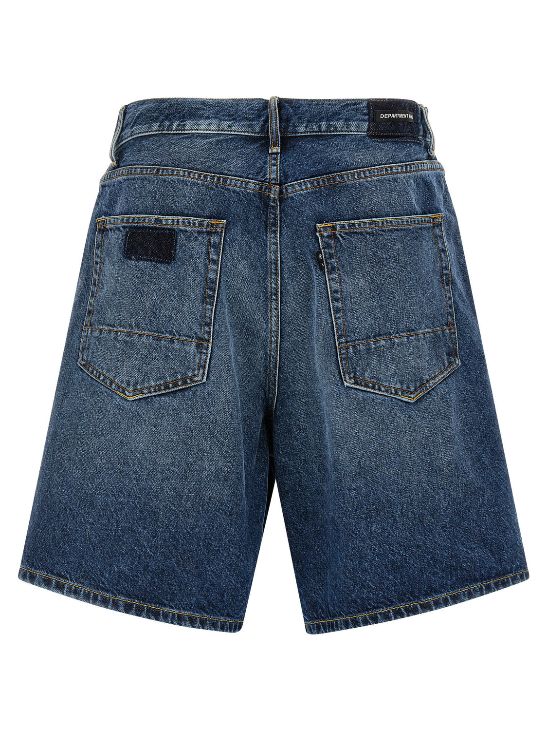 Blue Cotton Bermuda Shorts