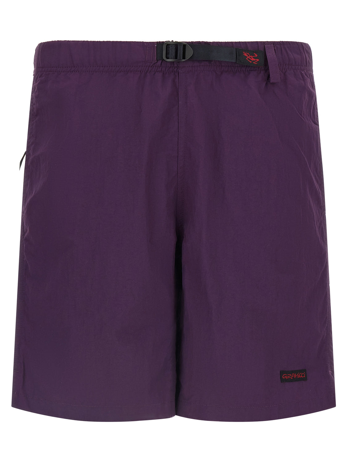 Purple Nylon Bermuda Shorts