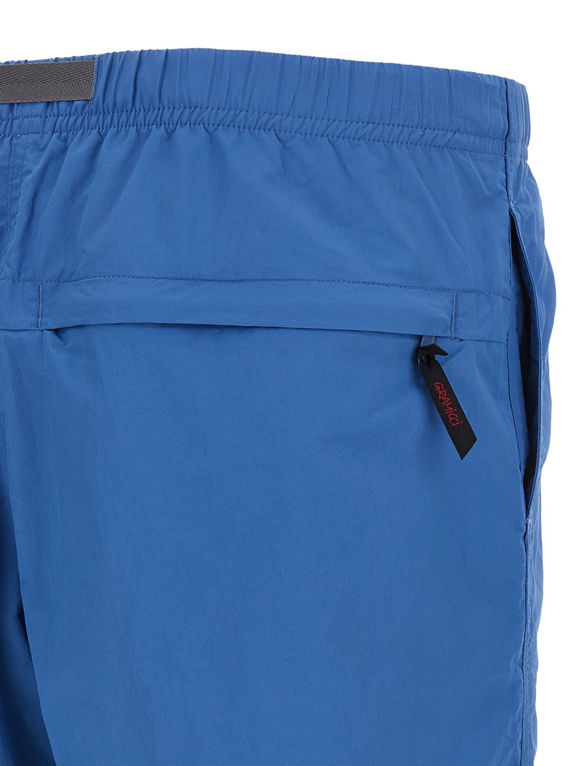Blue Nylon Bermuda Shorts