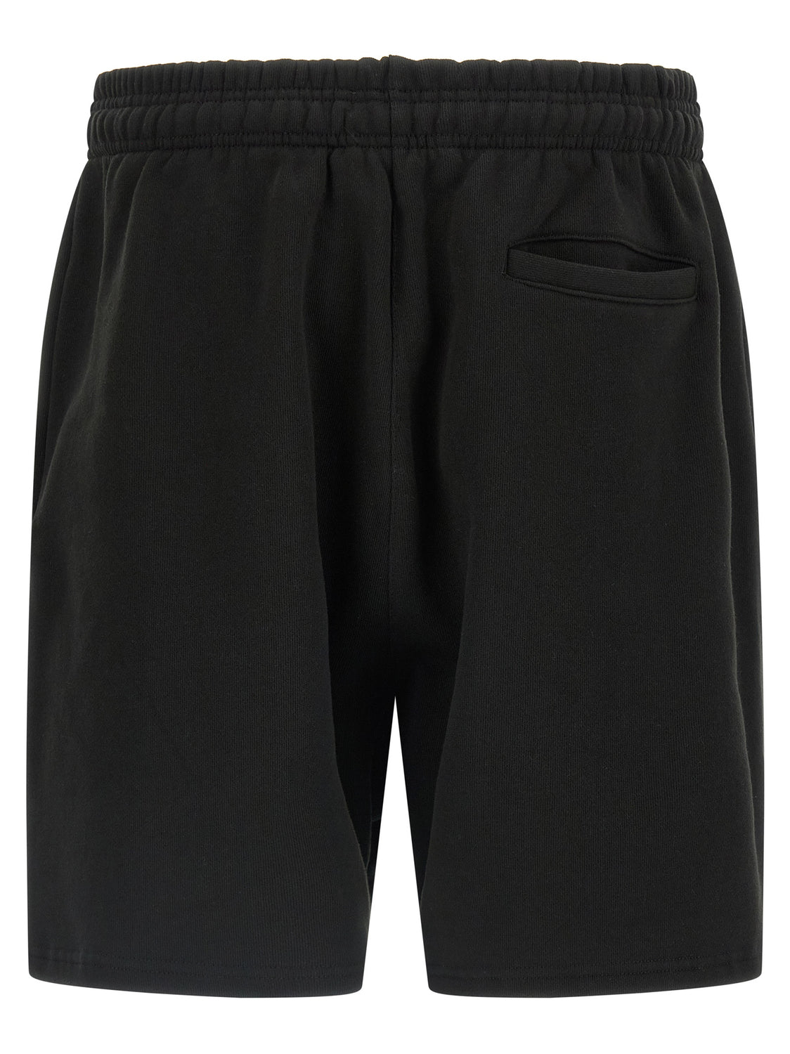 Black Cotton Bermuda Shorts