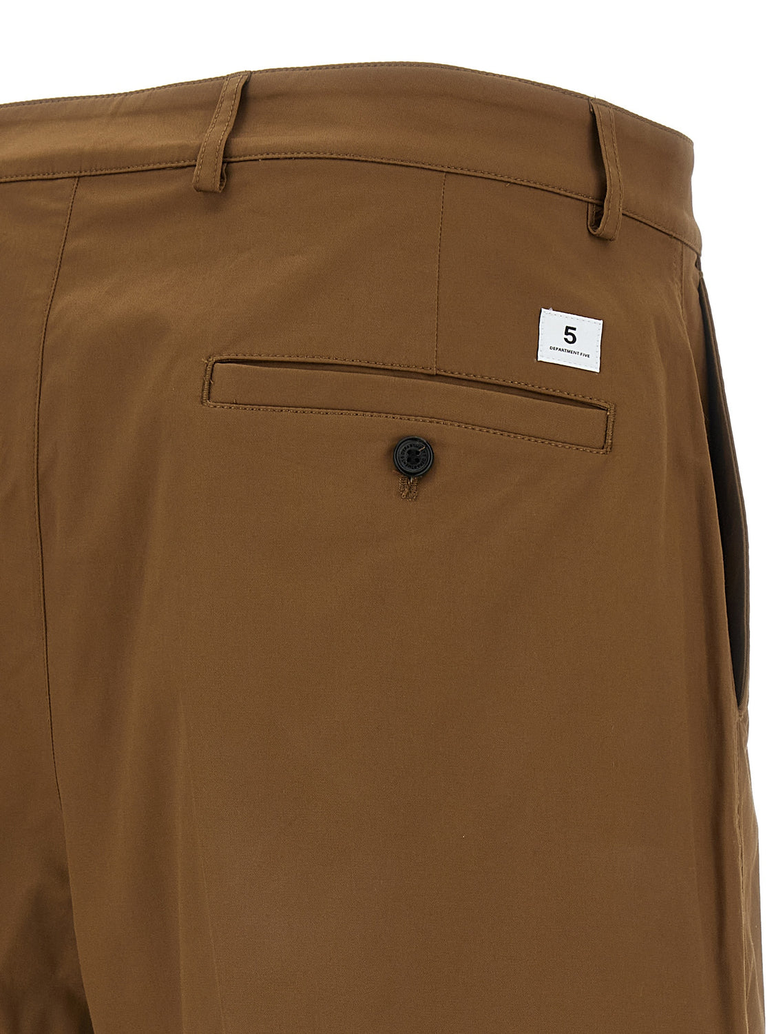 Brown Cotton Bermuda Shorts