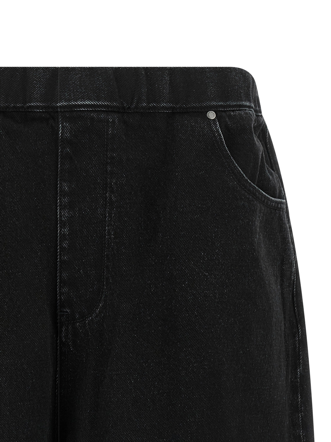 Black Cotton Bermuda Shorts