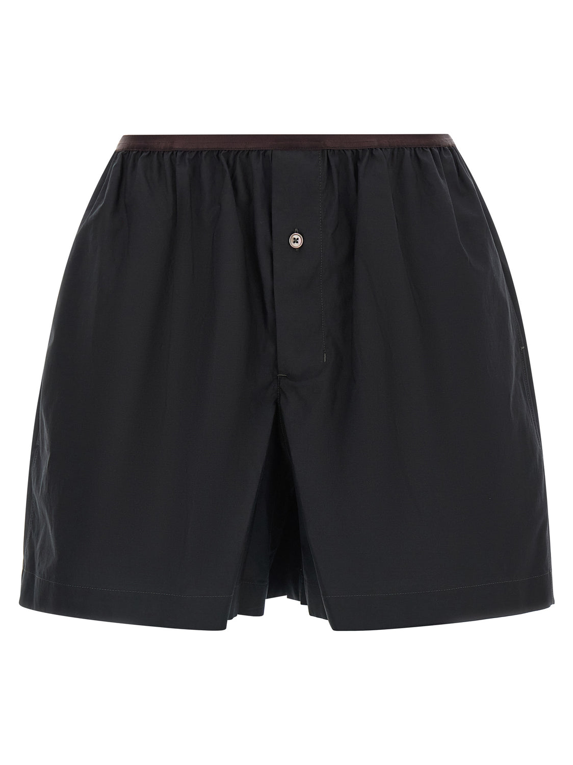 Gray Cotton Bermuda Shorts